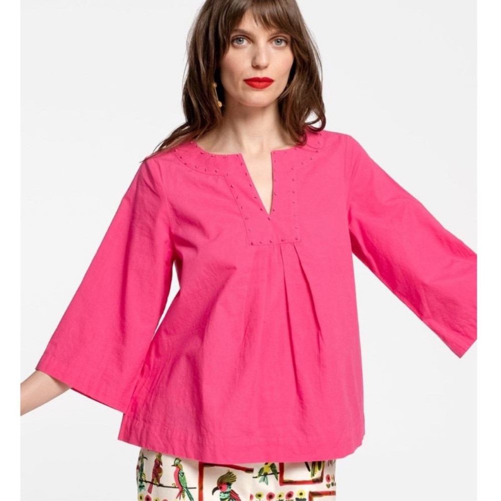 Frances Valentine Vibrant Pink Blouse